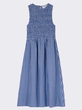 Wray Flor Dress Weekend Plaid Smocked Size Medium